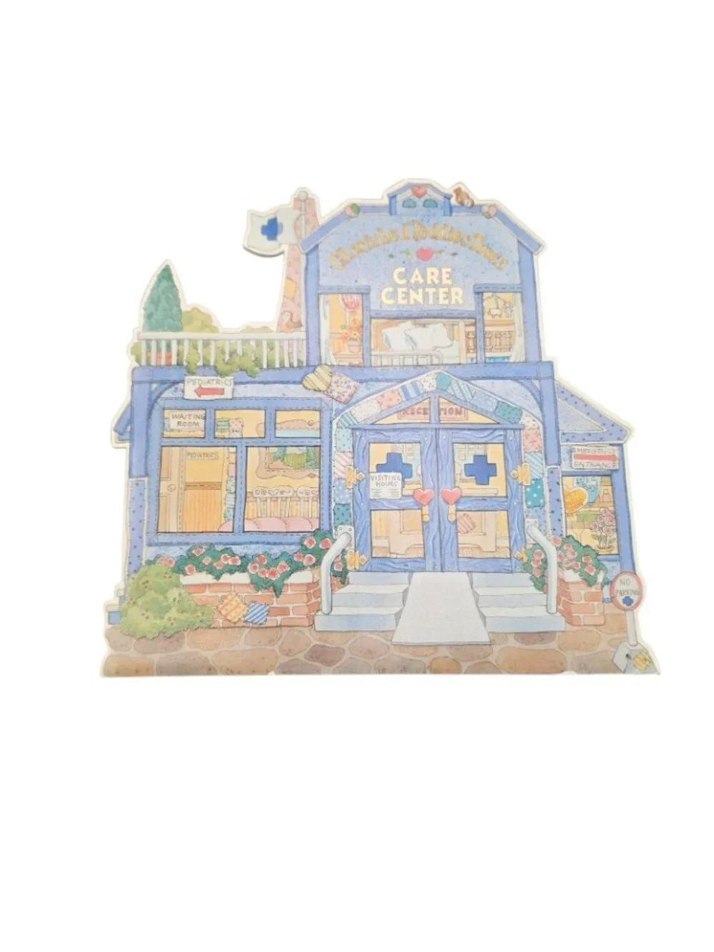 Cherished Teddies Club Town Plaques Set Of 4 Enesco 1994-1997 Vintage Decor